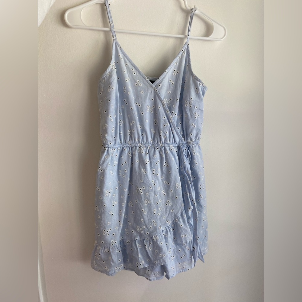 🩵Blue flower romper